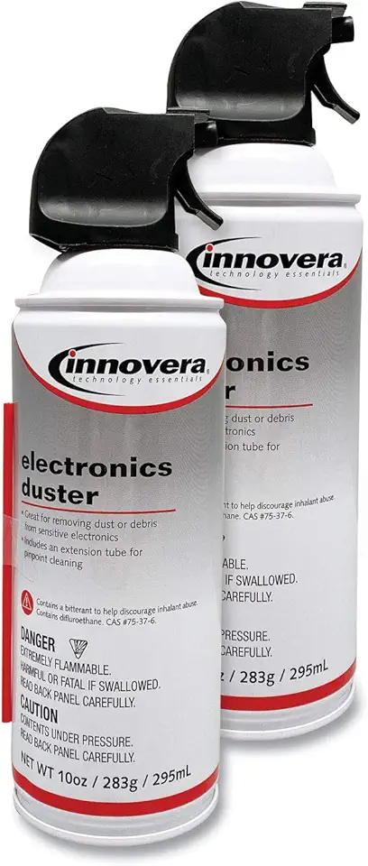 Innovera IVR10012 10 oz. Compressed Air Duster Cleaner (2/Pack)