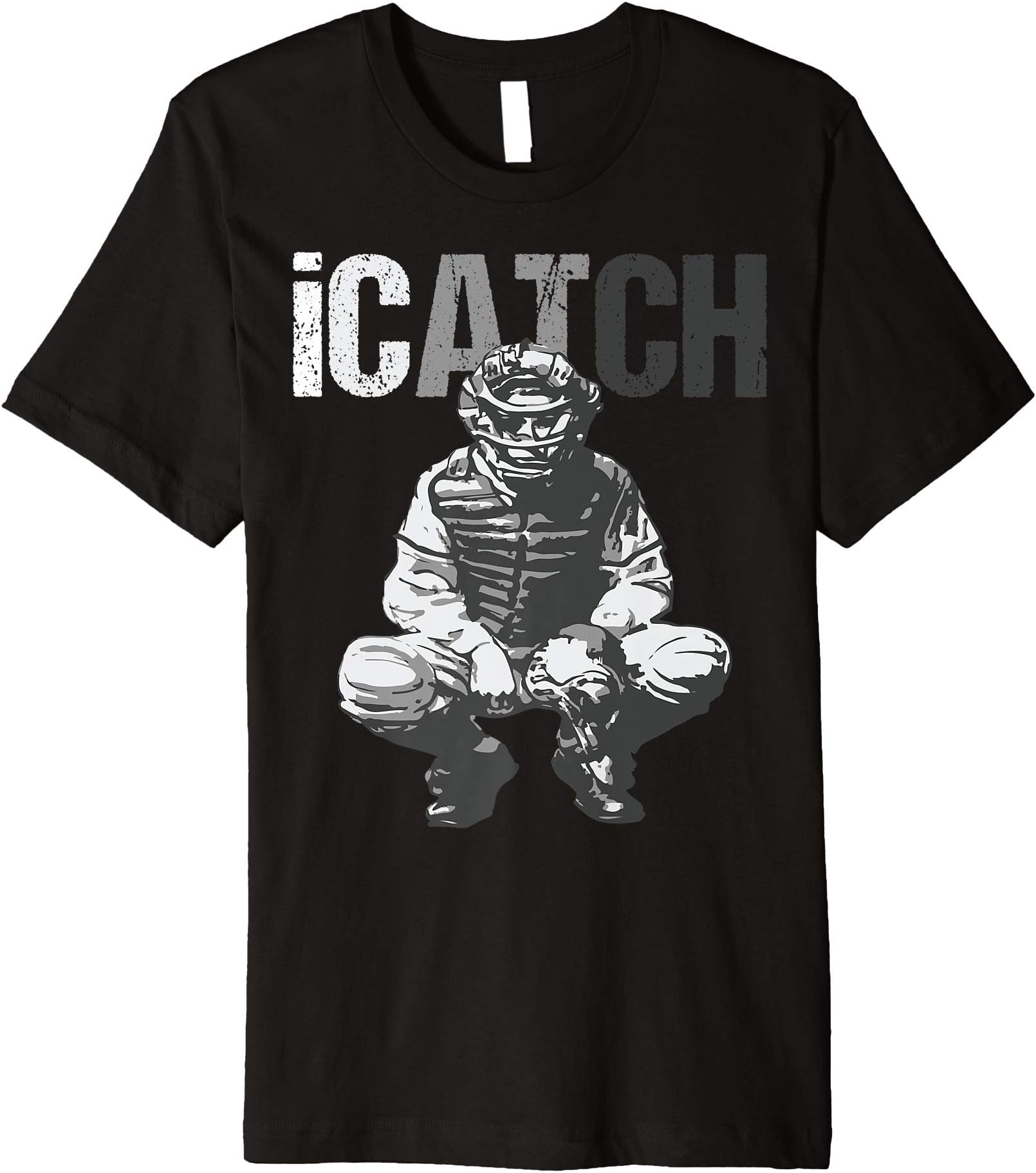 iCatch Baseball Player Catchers Mens Catchers Premium T-Shirt