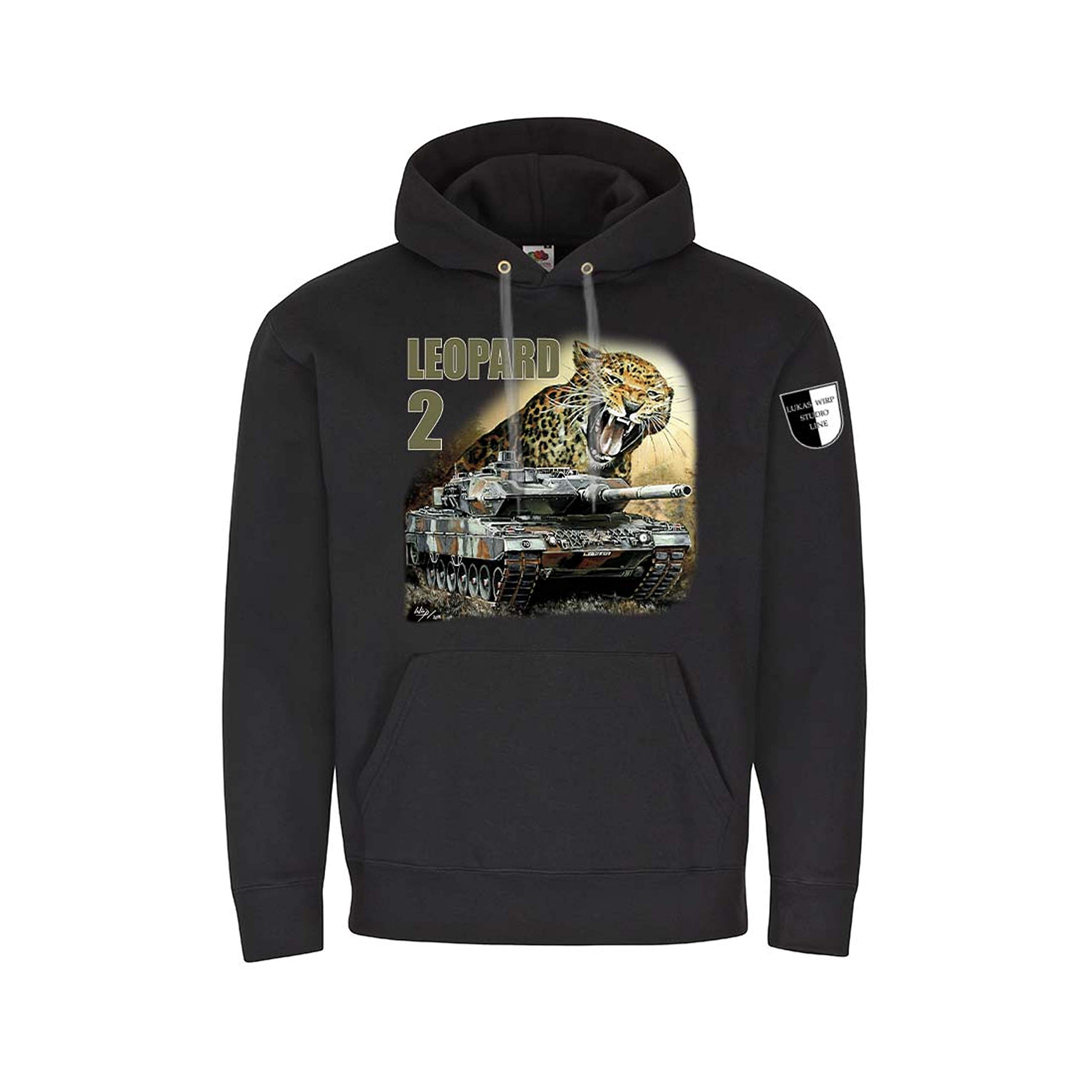 Sweat à capuche Leopard 2 Lukas Wirp Copytec Bundeswehr #36070 noir taille L - 3