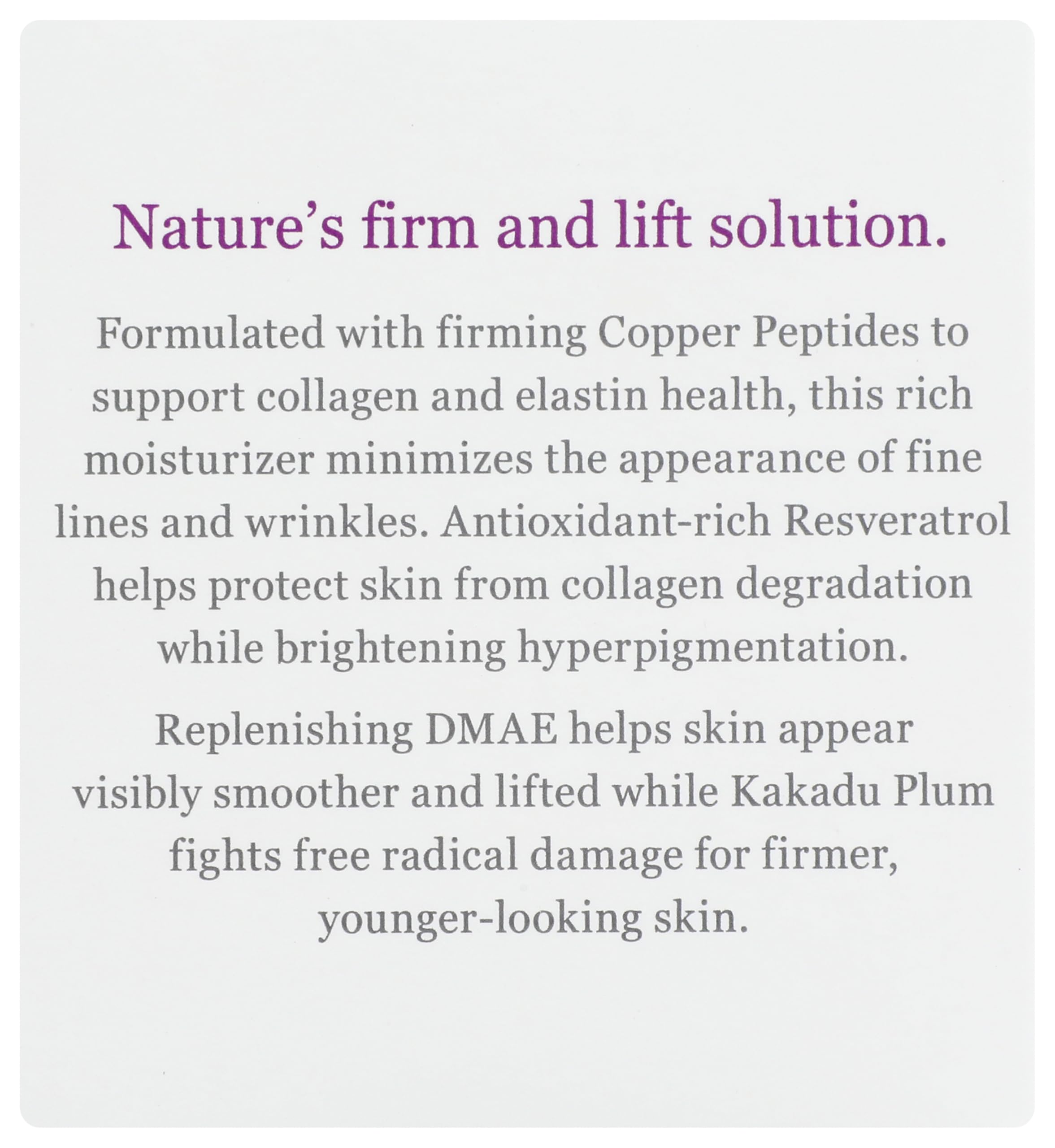 DermaE Natural Bodycare, Firming Moisturizer with DMAE 2 oz