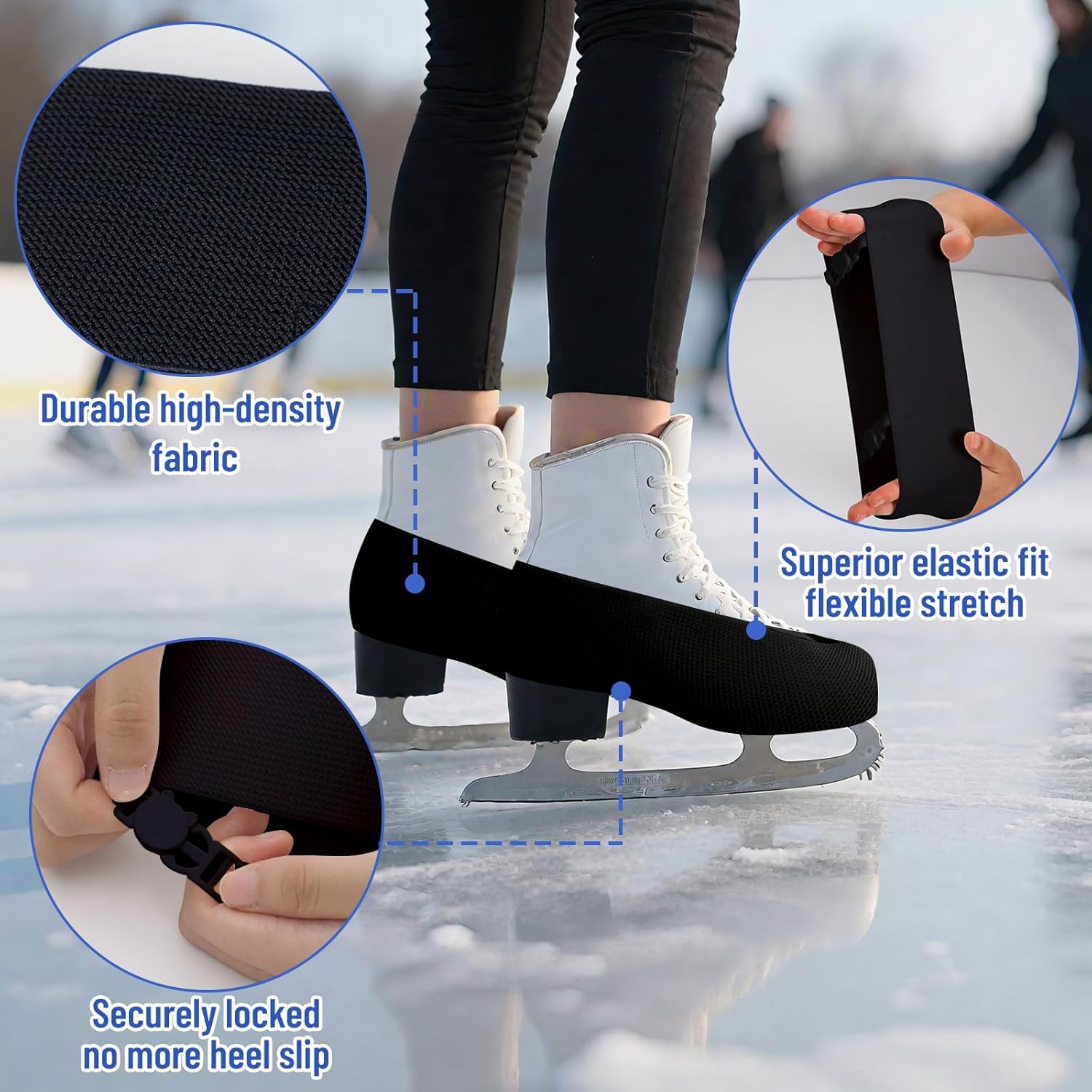 IFOYO Ice Skate Covers for Figure Skats, Easy-on Easy-Off Ice Skating Accessories for Figure, Speed and Recreational Skating, Washable Skatings Boot Covers for Youth and Adults - Image 5