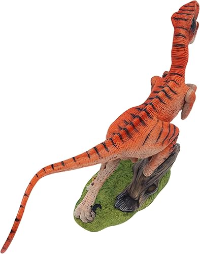 Miniatura 6 de Gemini&Genius Juguetes de velociraptor para niños, figura de acción realista de dinosaurio Raptor con mandíbula y manos móviles, regalo de juguete,