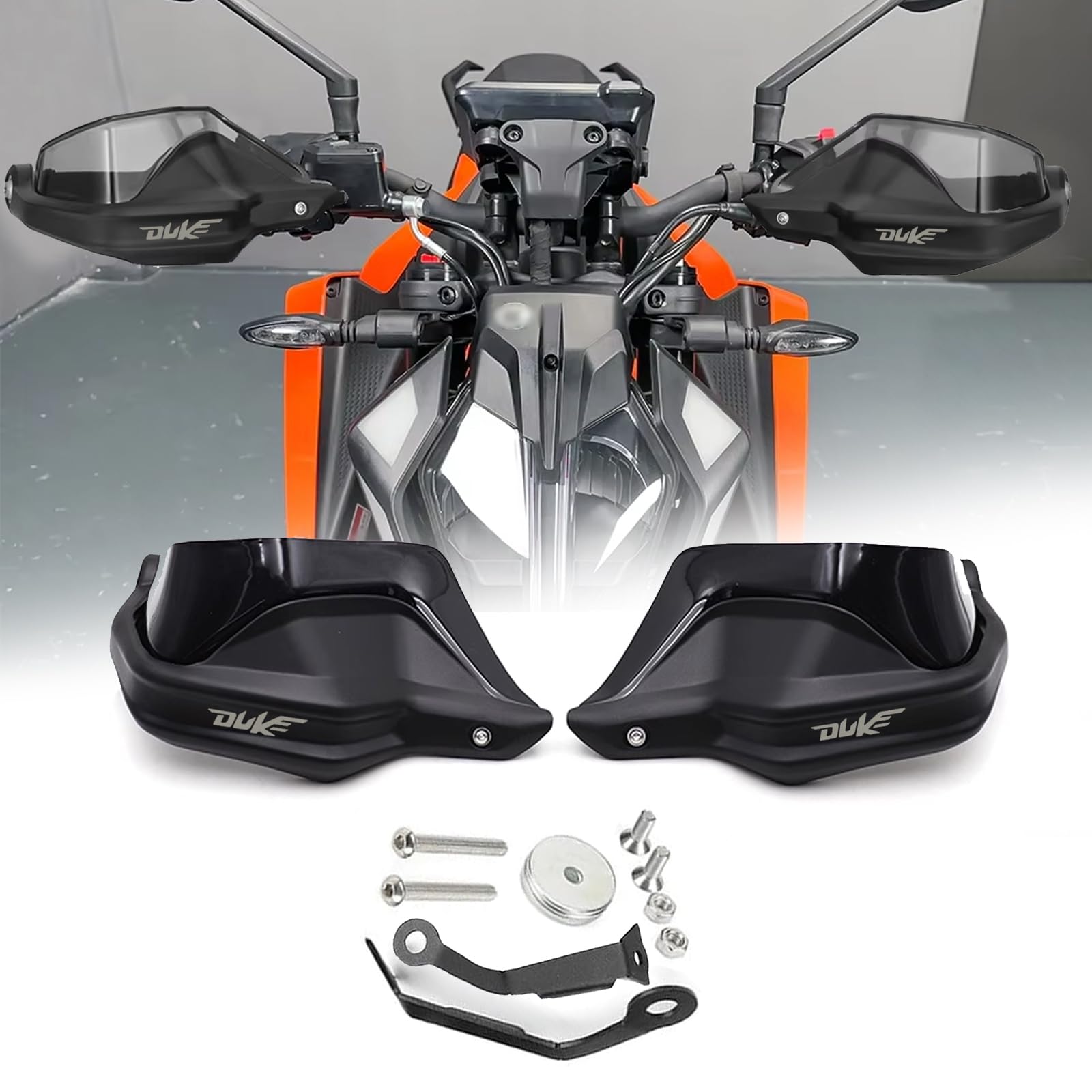 Protège-mains coupe-vent pour moto Duke 390 Duke 125 250 390 2024 2025 2025 2023-2025 - Accessoires de moto (noir)