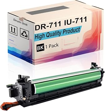 DR-711 IU-711 Drum Unit Compatible for Konica Minolta bizhub 654 754 C654 C654e C754 C754e Printer |DR-711K IU-711C IU-711M IU-711Y| High Yield 200000 Pages Black