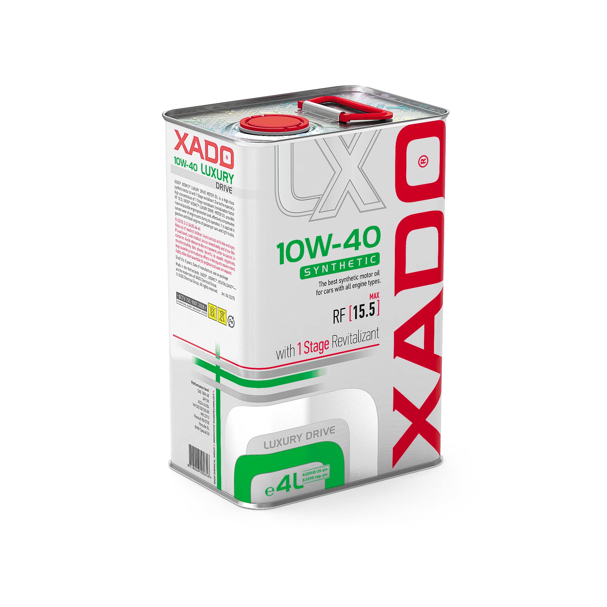 XADO Set - 2 x 10W-40 Luxury Drive aceite de motor 4L