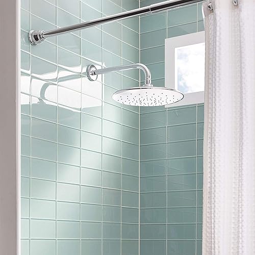 Miniatura 6 de Brazo de ducha de cuello de cisne negro mate, tubo de extensión de cabezal de ducha en forma de S, extensor de altura de ducha de 13 pulgadas para