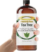 HeavenlyPure Tea Tree Essential Oil 16oz Pure Therapeutic Grade - Bulk for Cleaning, Laundry, Skin, Home & Aromatherapy