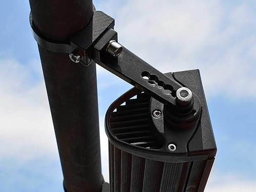 Miniatura 5 de SuperATV Abrazadera de tubo de aluminio resistente de 2 pulgadas - Juego de 2 - Uso para fijar luces, espejos, altavoces y mucho más