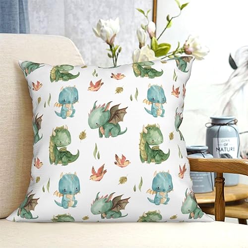 Miniatura 4 de Aimeryup Fundas de almohada decorativas de 18 x 18 pulgadas, fundas de cojín decorativas de dragón para sala, fundas de almohada lindas para sofá,