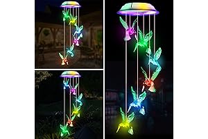 Fohil Solar Hummingbird Wind Chimes Shine Your Home