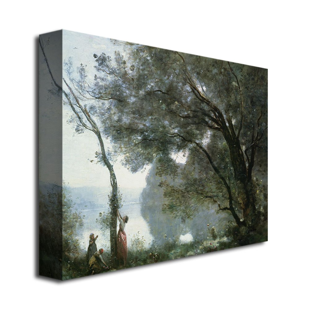 Amazon.com: Trademark Art Souvenir of Mortefontaine Canvas Art by