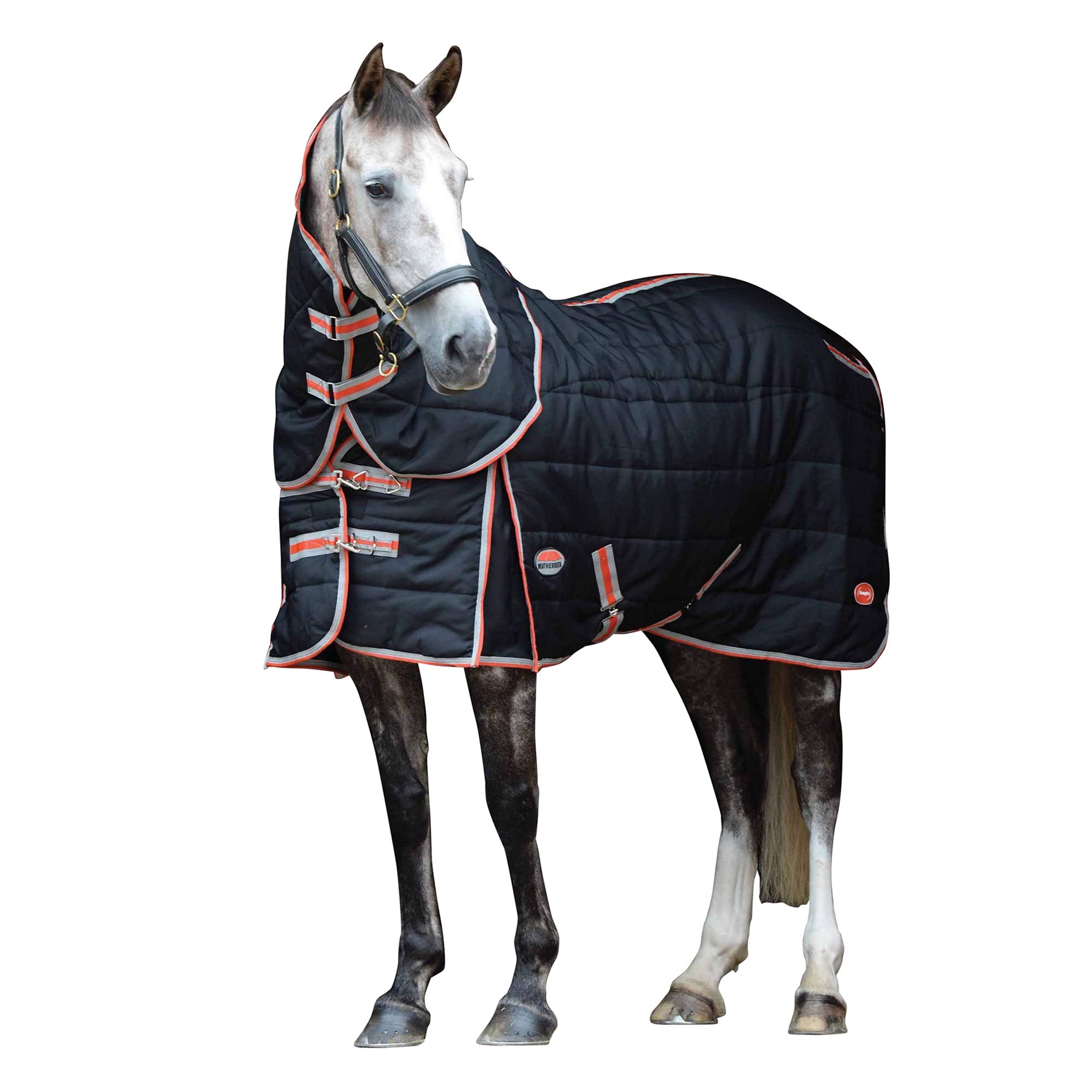 WeatherBeeta ComFiTec with Therapy-Tec Channel Quilt Detach-A-Neck Medium, Black/Silver/Red, 5'6