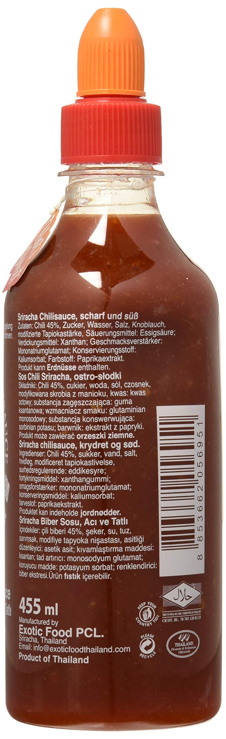Flying Goose, Salsa de chile (Dulce y picante) - 12 de 455 ml. (Total 5460 ml.)