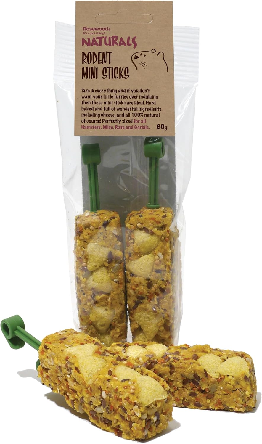 (Boredom Breaker) NATURALS Rodent Mini Sticks 80g