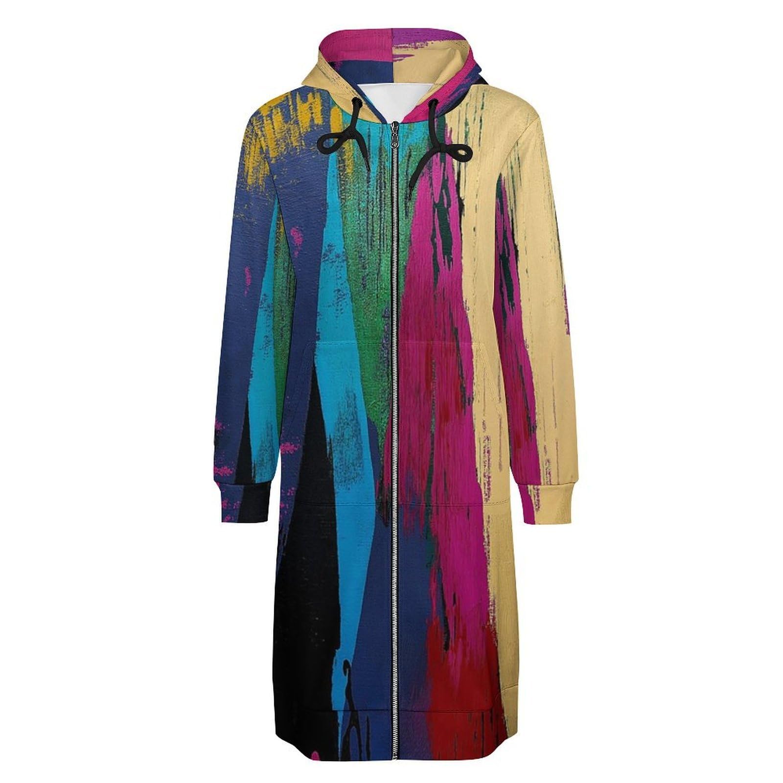 Felpa Donna con Zip Felpe Sportiva con Tasche E Cappuccio Texture Lineare Morbida Invernale Giacca Regolabile Confortevole per Uso Quotidiano Casual