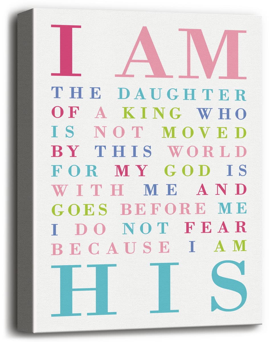 Religious Canvas Wall Art, Inspirational Quote Bible Verse Wall Art Canvas