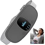 iDOO Period Heating Pad for Cramps, FSA Eligible Item, Menstrual Travel Heated Pad with 3 Heat Levels and 3 Massage Modes, Portable Cordless Heating Pad, Gifts for Girlfriend Mom Wife Women,(Black)