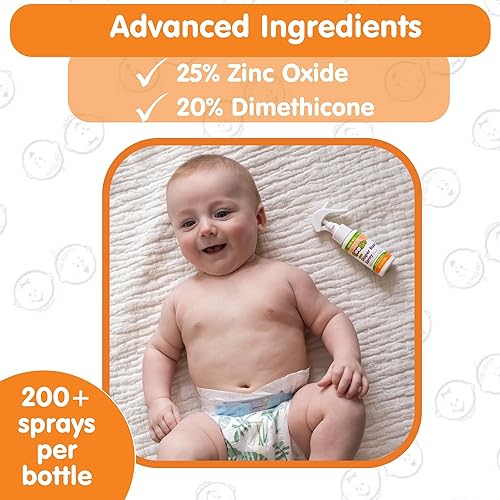 Miniatura 4 de Boogie Spray de crema para la dermatitis del pañal para bebé, apto para viajes, sin frotar, aplicación sin contacto para pieles sensibles, más de