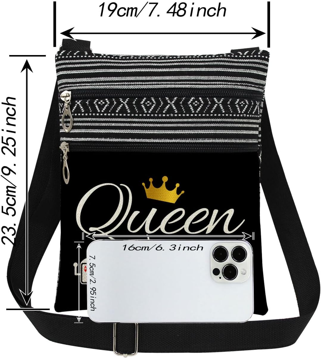 Machine Queen Crossbody Bag Queen of The Machine (Black)