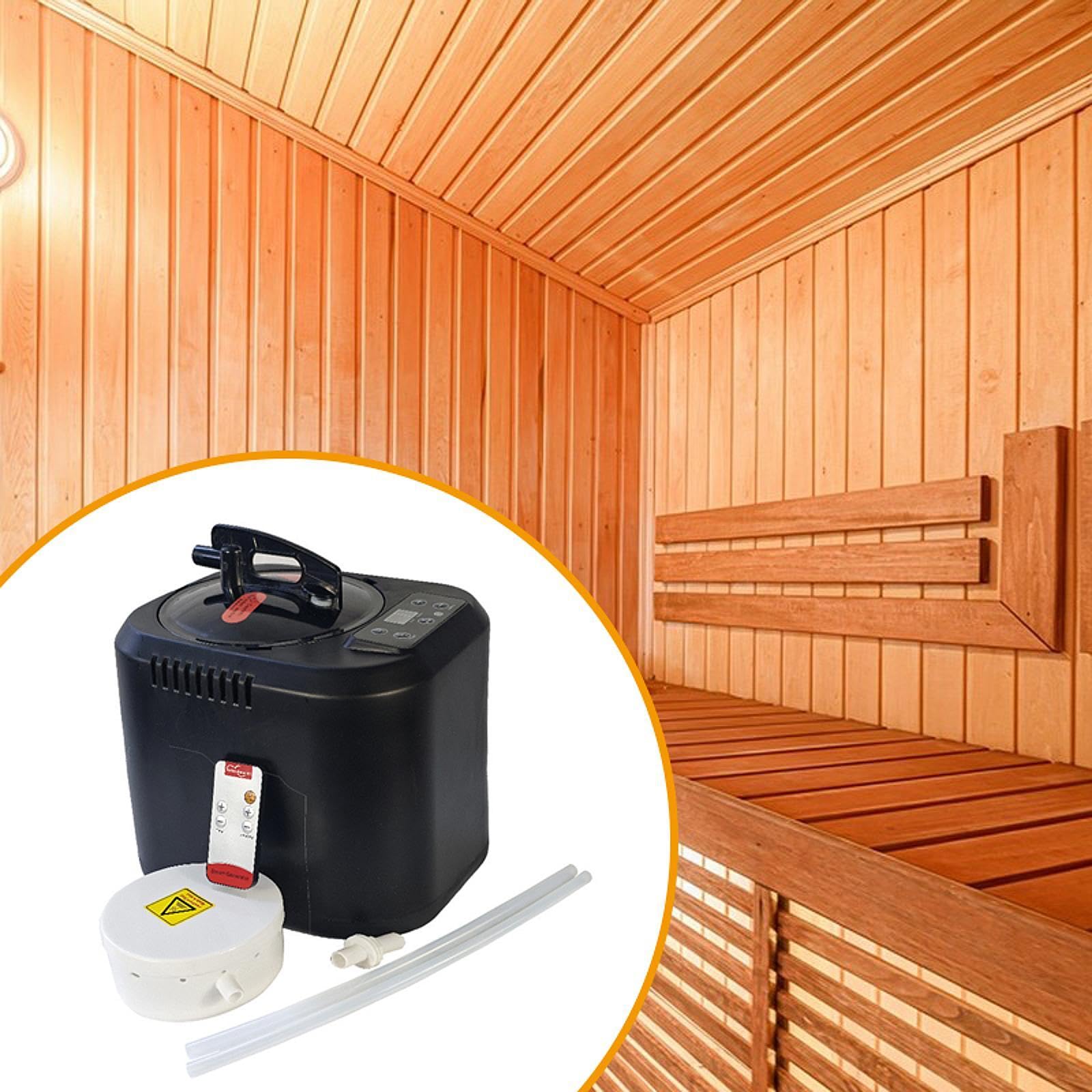 Sauna a Vapore Portatile, Bagno Turco Domestico, Attrezzatura per Sauna, Temperatura Facilmente Regolabile E Telecomando Incluso per Uso Personale, Nero