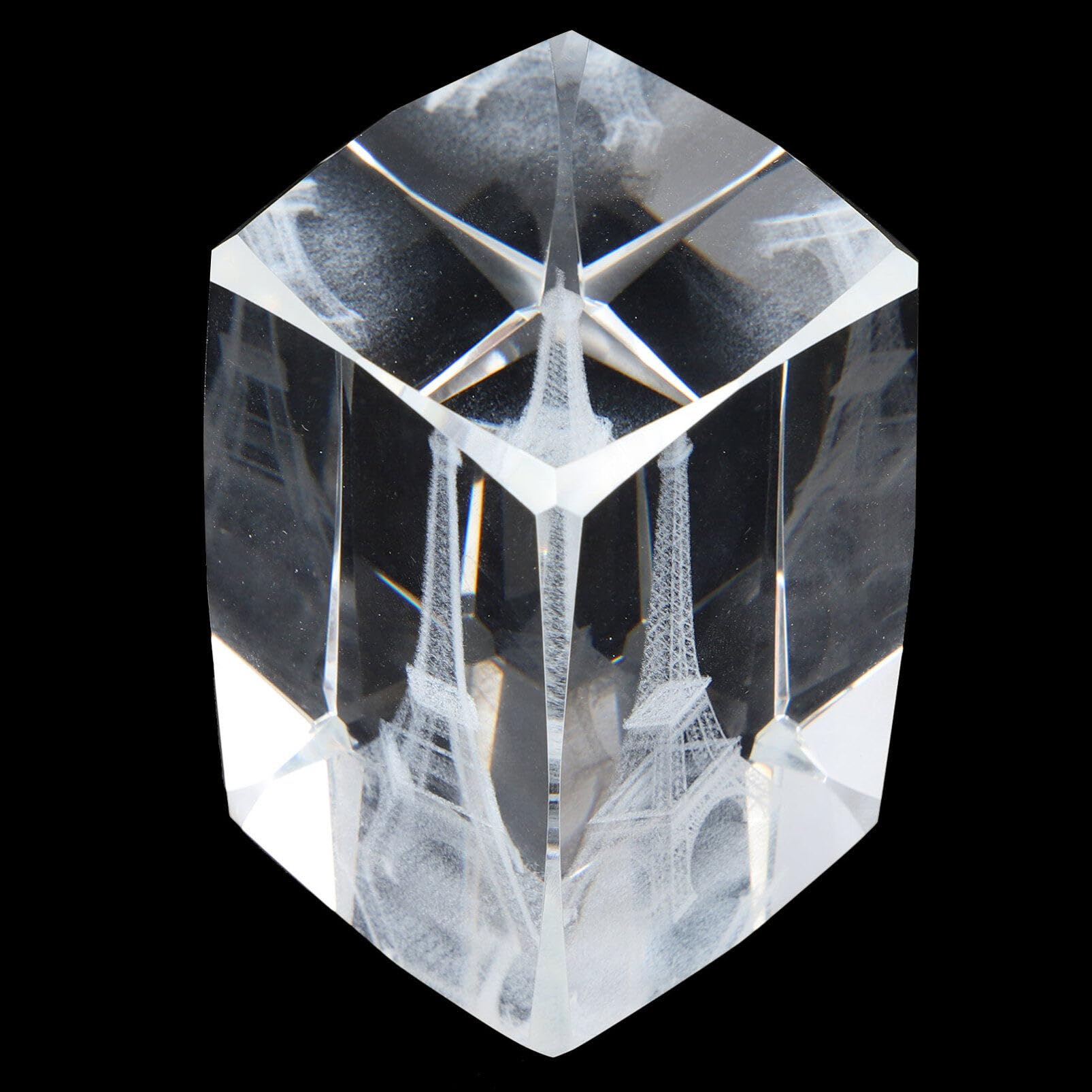 Amazon｜HOMSFOU 3D クリスタル エッフェル 塔 透明 エッフェル 塔