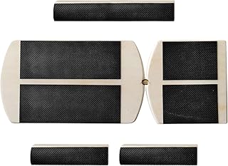 Tabla de equilibrio de tobillo – Corrector de estabilidad de pierna – Tabla de equilibrio de madera antideslizante para entrenamiento – en casa mujeres hombres