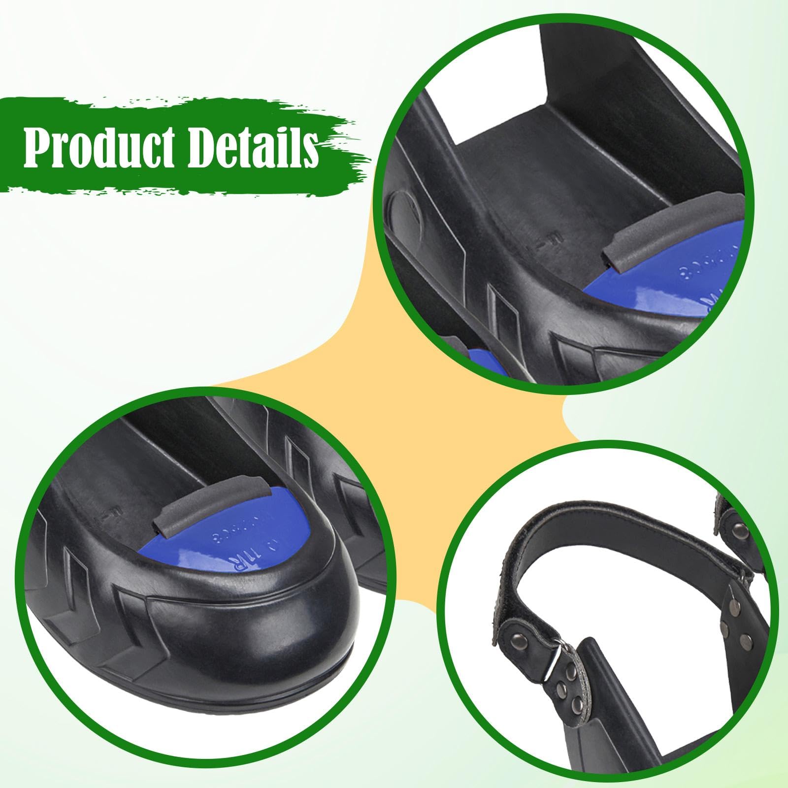 Harilla Embout en métal anti-écrasement avec sangle réglable, couvre-chaussures de protection des orteils pour les travailleurs, du chantier et