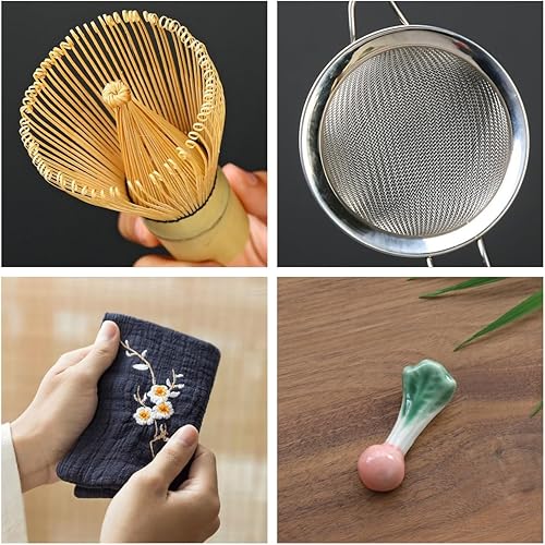 Miniatura 2 de Juego de 8 batidores de matcha, kit de ceremonia de matcha hecho a mano para ceremonia de té japonesa, el mejor regalo para los amantes del matcha