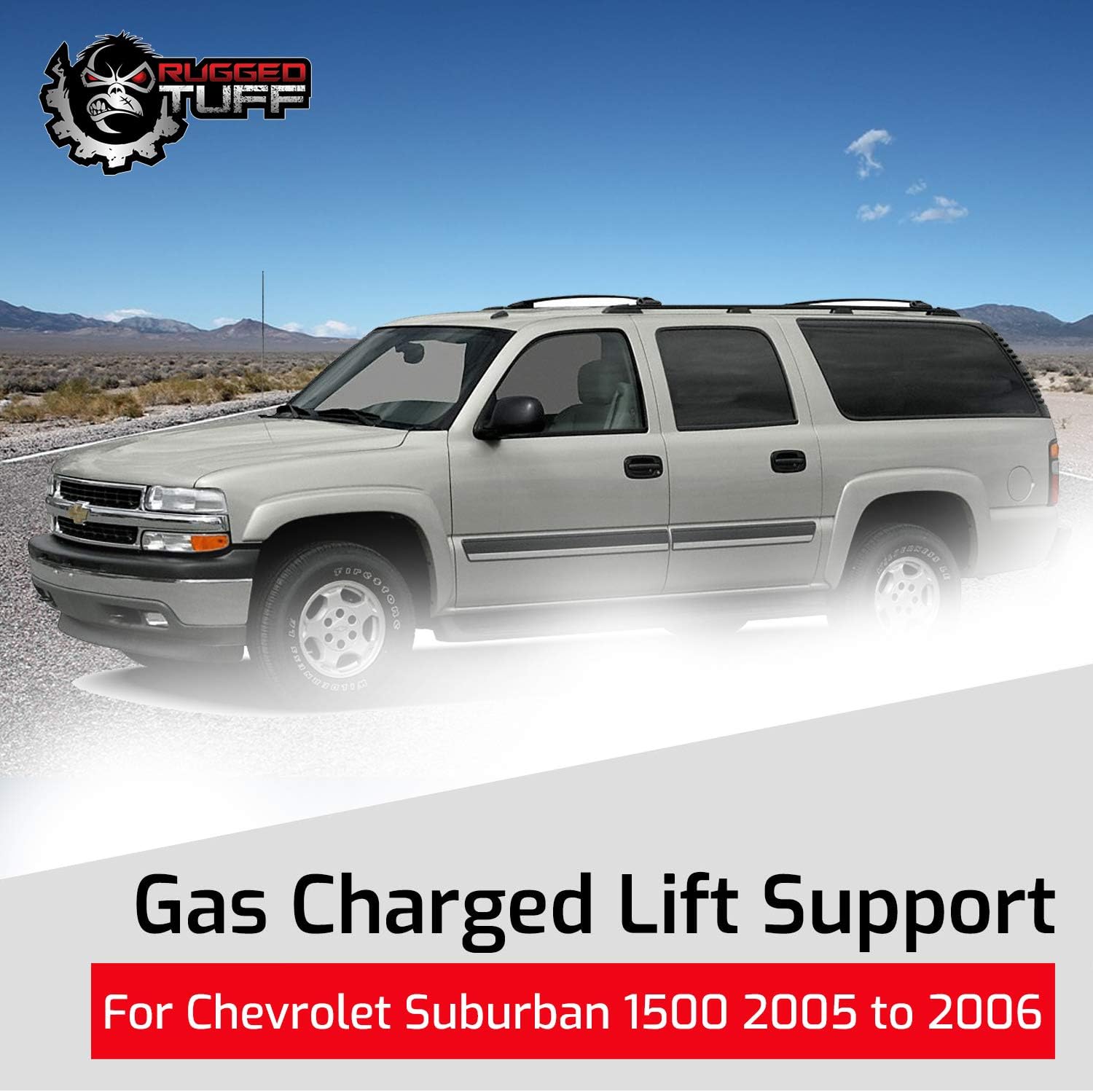 Lift Support Shocks Struts for 2004 2005 2006 Chevy Suburban 1500 2500, Chevy Tahoe and 2004-2006 GMC Yukon XL 1500 Rear Hatch Tailgate Tail Gate Gas Springs Arms Pair 6151 SG230068 (2 Qty)