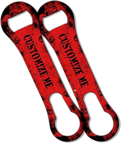 BarConic Abrebotellas personalizable V-Rod - Grunge rojo y negro