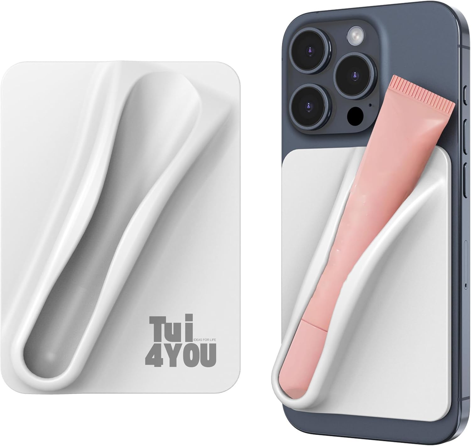 Coque Silicone Adhésive pour iPhone, Samsung et Android - Protection & Style Blanc Minimaliste
