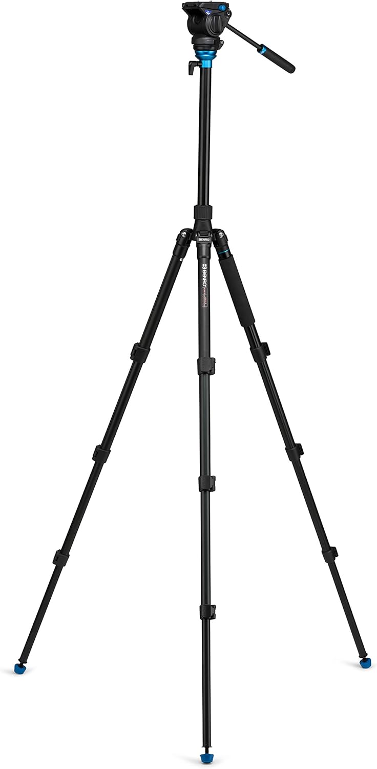 Cheap Benro Aero 4 Travel Angel Video Tripod Kit (A2883FS4),BLACK