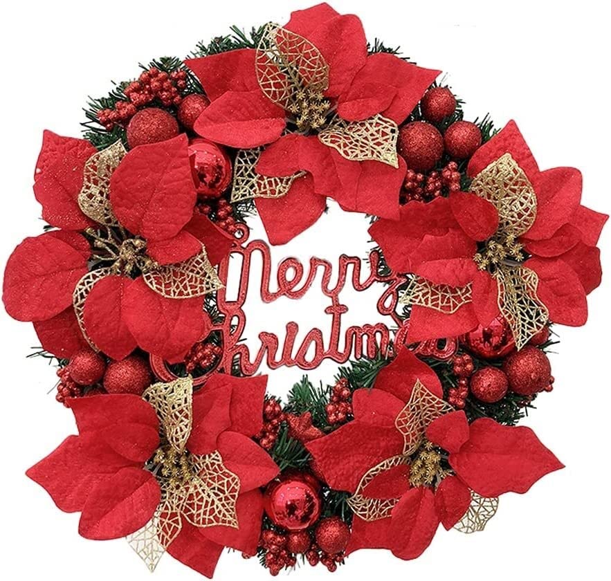 Couronne de Noël pour porte extérieure et décoration d'automne