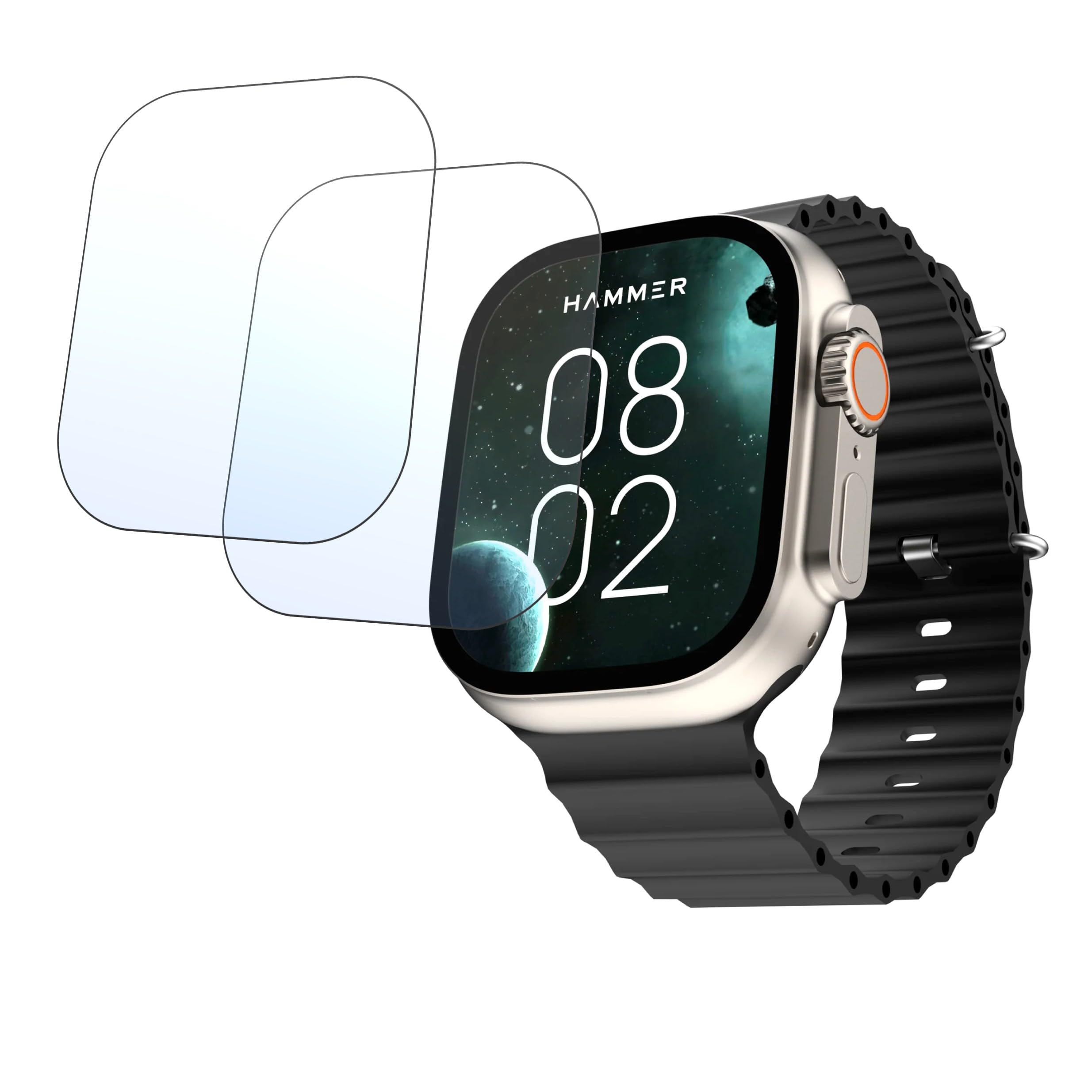 DVTECH® (Pack of 02 Clear View Best Fit Smartwatch Screen protector for Hammer Active 2.0 (Not a Tempered glass) (B0CCSG6NKH) Amazon Price History, Amazon Price Tracker