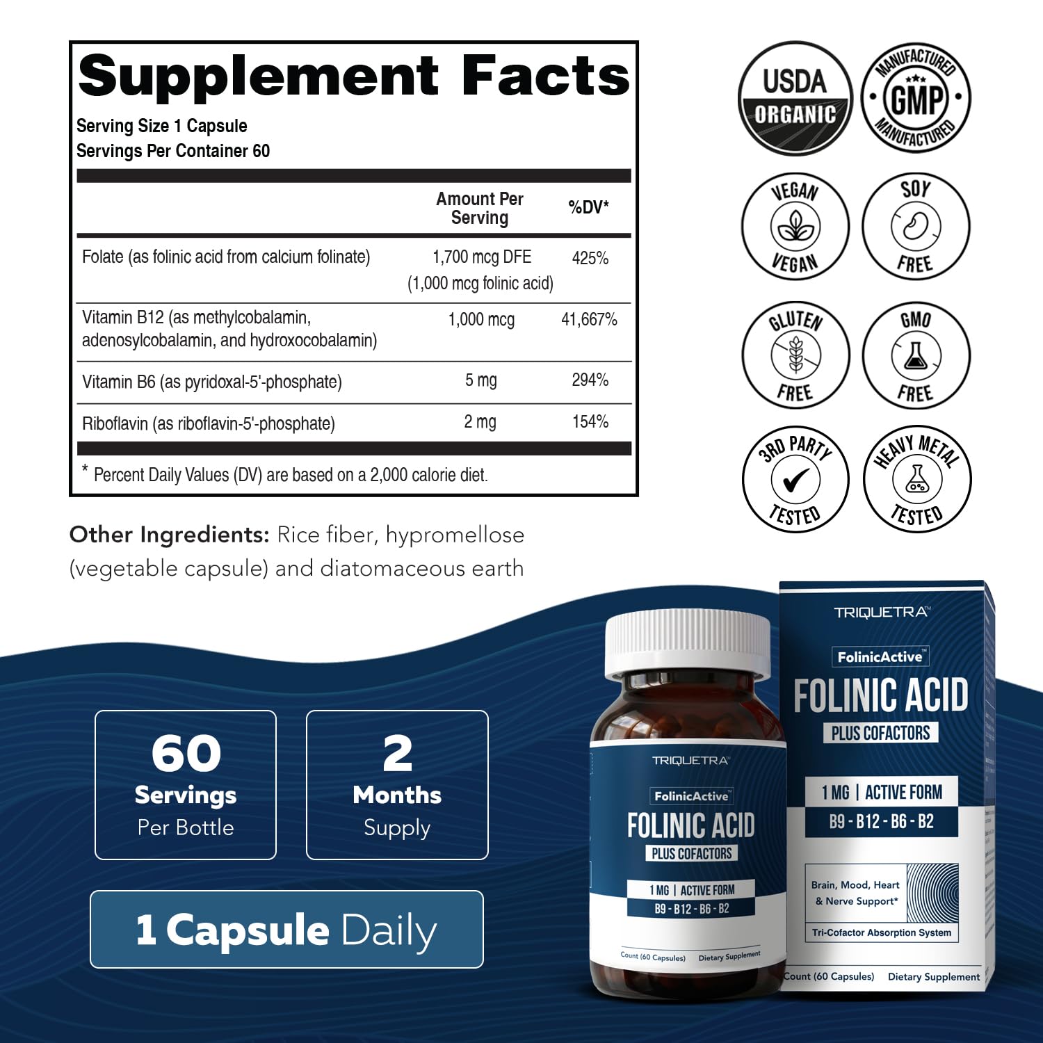 FolinicActive™ - Folinic Acid 1700mcg Folate Supplement with B12, P-5P & B2 — Amazon image 6