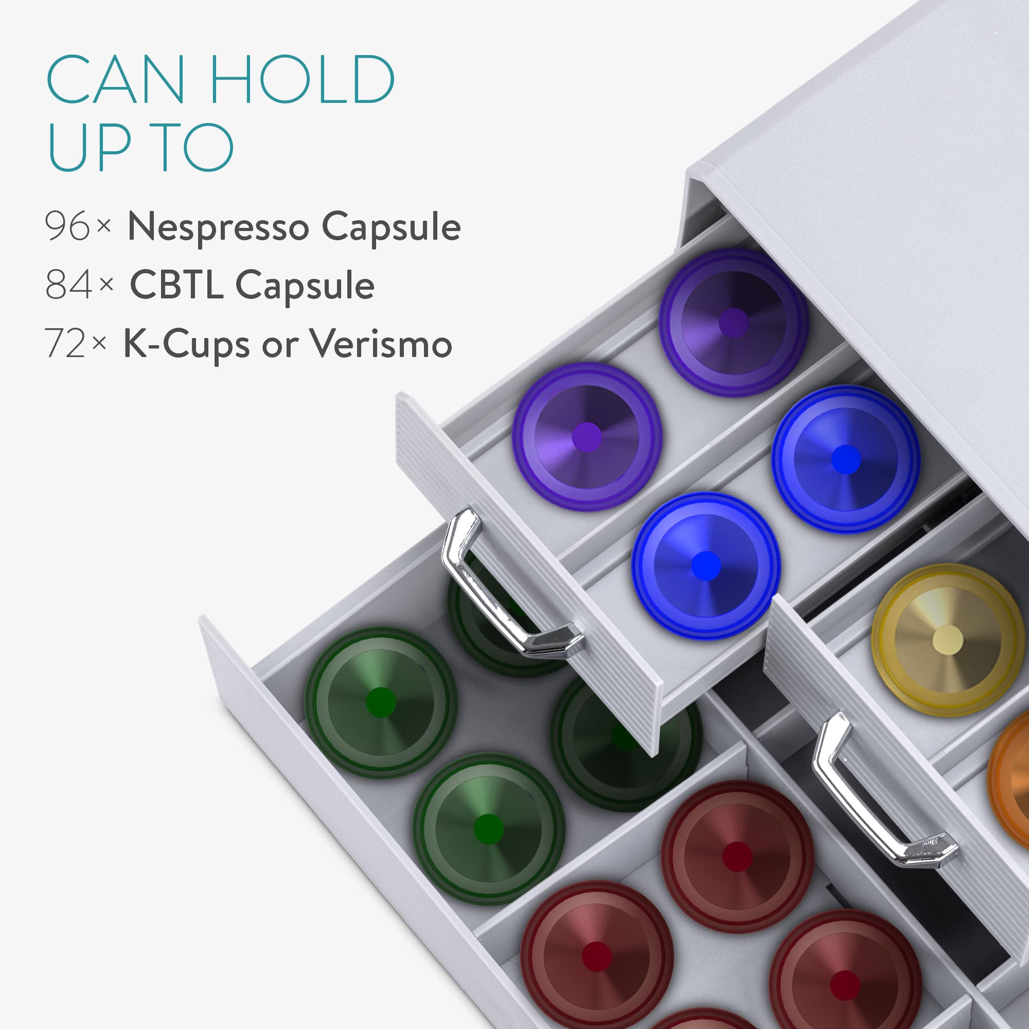 Navaris Capsulehouder met 4 lades voor koffiecups - Vergelijk prijzen