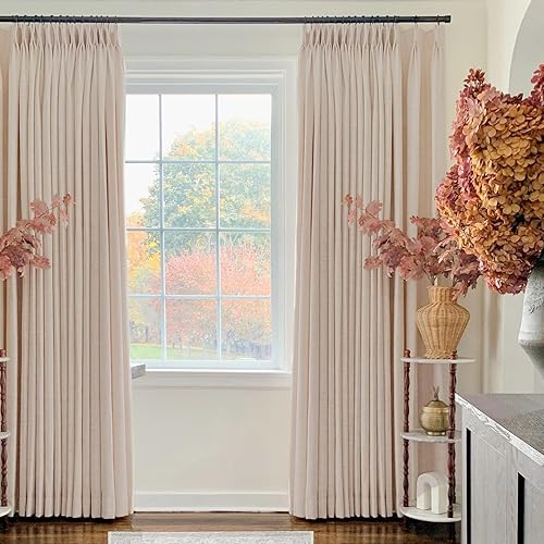 Miniatura 2 de Lille Linen - Cortinas personalizadas, cortinas opacas para oscurecer la habitación, cortinas de puerta corrediza de vidrio, tamaño personalizable,