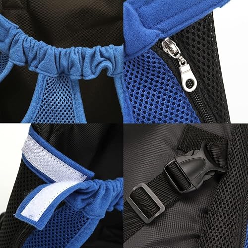 Miniatura 1 de QJPAXL - Mochila para mascotas para perros viajes al aire libre cachorros perros medianos transpirables para pasear al bulldog accesorios para