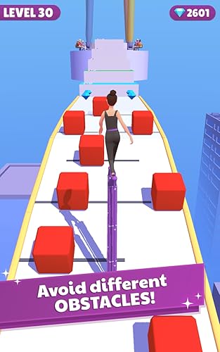 Girl Runner on Heels