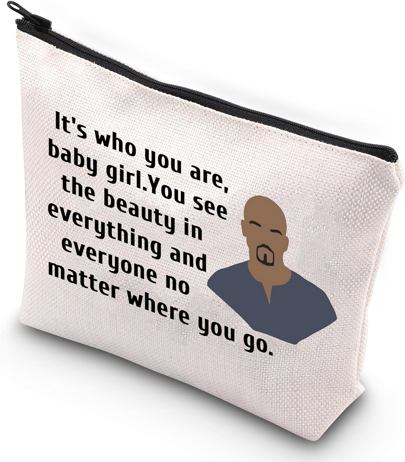 G2TUP Crime Movie Morgan Makeup Bag Aaron Hotchner Fans Gift It's Who You Are Travel Bag Crime Movies Merch (It's Who You Are)
