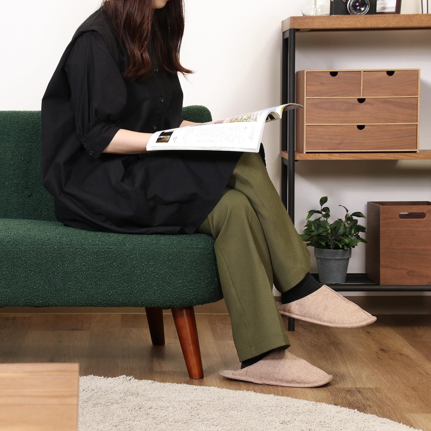 Amazon.co.jp: 不二貿易 ソファ 2人掛け ローソファ ファブリック