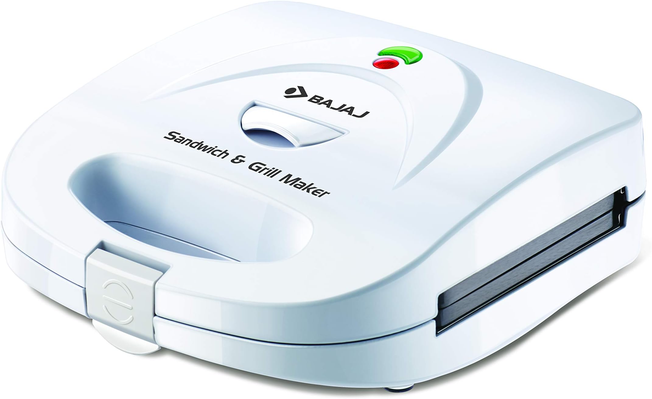 Bajaj Sandwich & Grill Maker with Changeable Plates 750 Watts (White)
