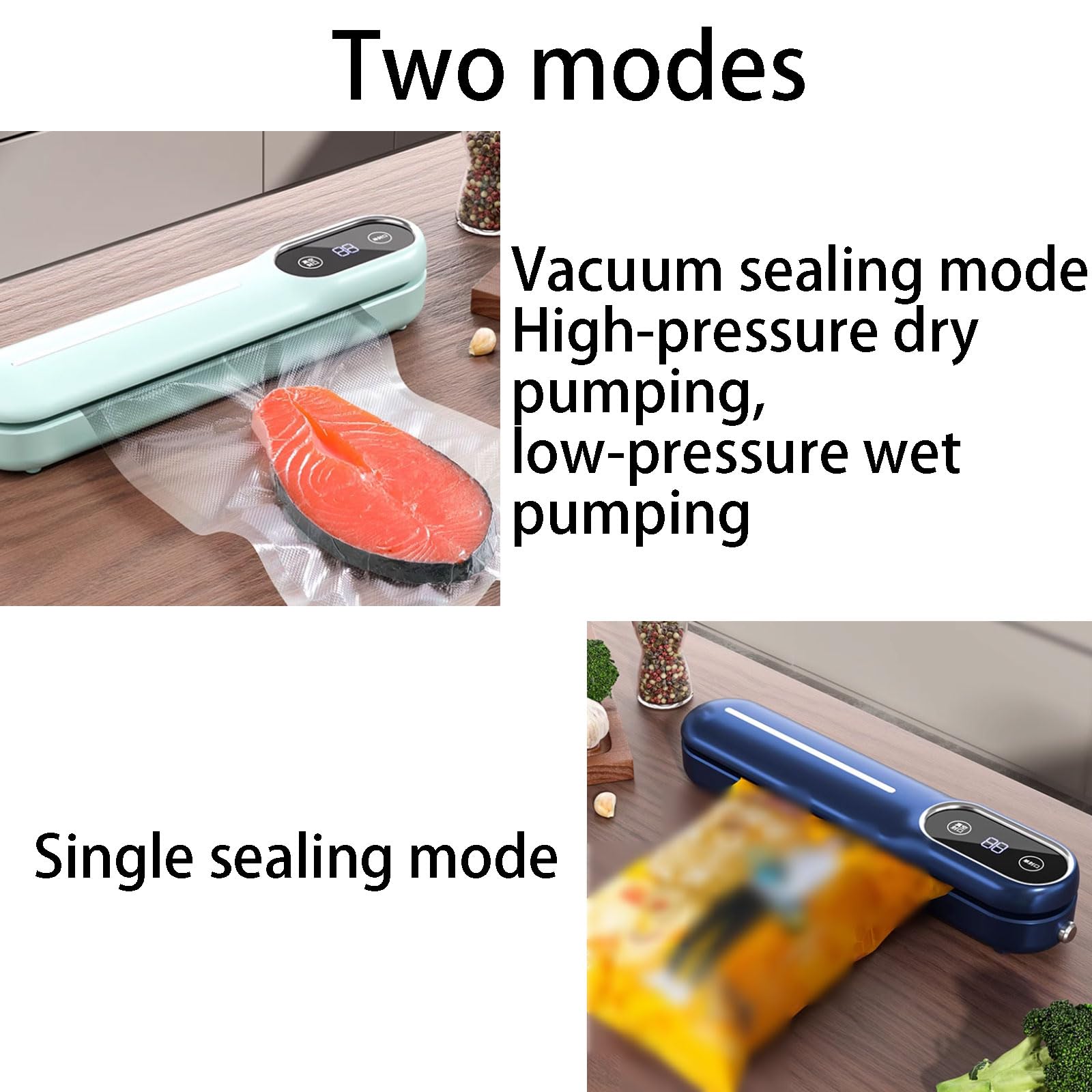 Portable Plastic Vacuum Sealer Portable Compact Sealer for Powerful Fresh Storage