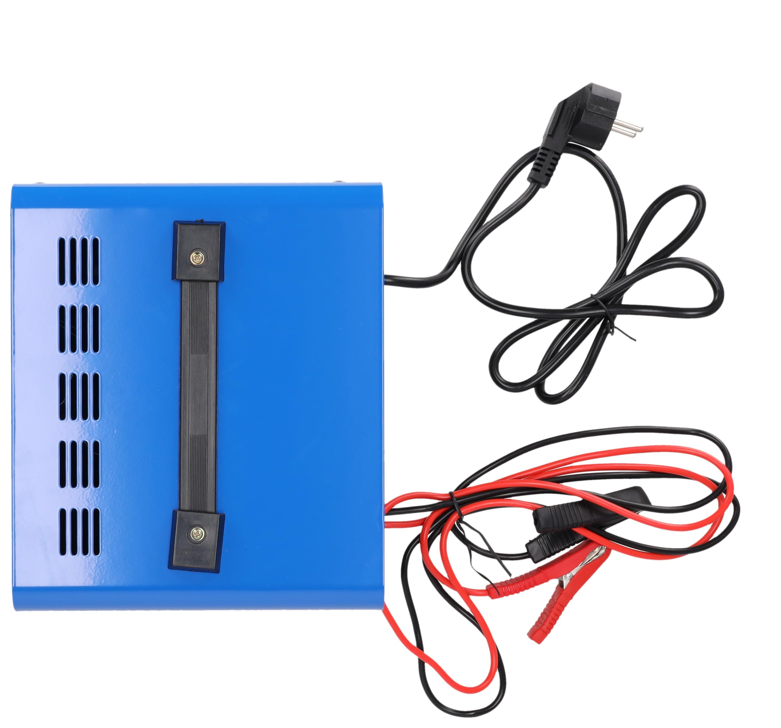Prostownik, falownik DEDRA 6/12 V moc 12-100 Ah, moc ładowania 90 W, z funkcją wyświetlania prądu, ochrona 3A, długość kabla do ładowania akumulatora: 120 cm,