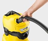 Kärcher Aspirateur Eau et Poussières WD 4 V-20/5/22, Puissance : 1000W, Cuve Polypropylène : 20L, Flexible d'Aspiration : 2,2m, Soufflerie, Filtre Plissé Plat, Suceurs Sol Fentes, Sachet Filtre Ouate - 3