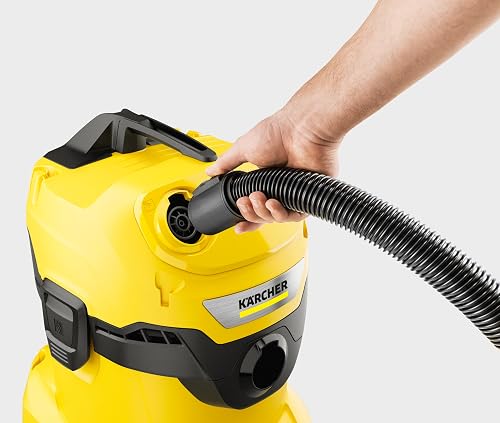 Kärcher Aspirateur Eau et Poussières WD 4 V-20/5/22, Puissance : 1000W, Cuve Polypropylène : 20L, Flexible d'Aspiration : 2,2m, Soufflerie, Filtre Plissé Plat, Suceurs Sol Fentes, Sachet Filtre Ouate - 3