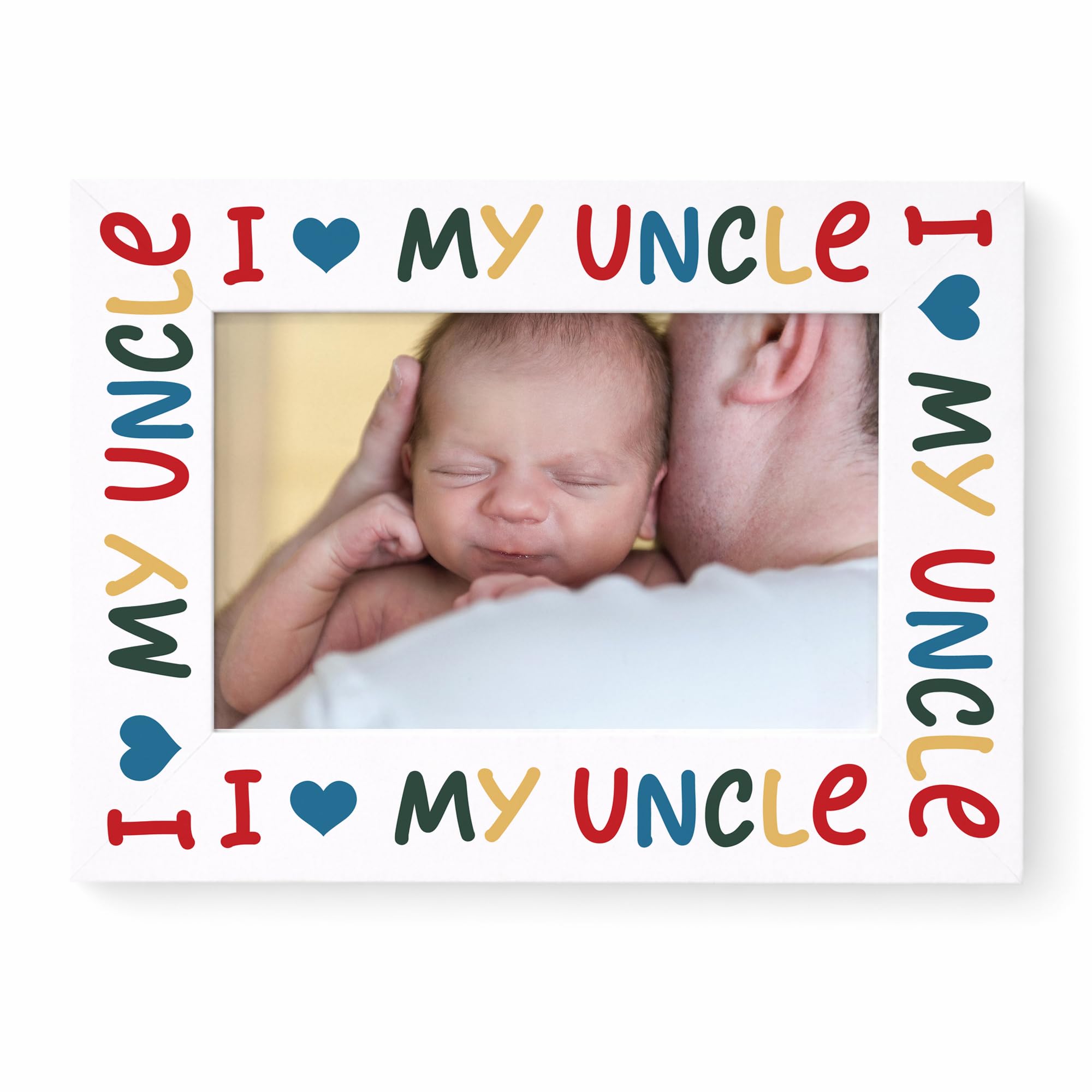 RED OCEAN Present For Uncle For Birthday Christmas Fathers Day I Love My Uncle Photo Frame Gift For Uncle From Niece Nephew Keepsake