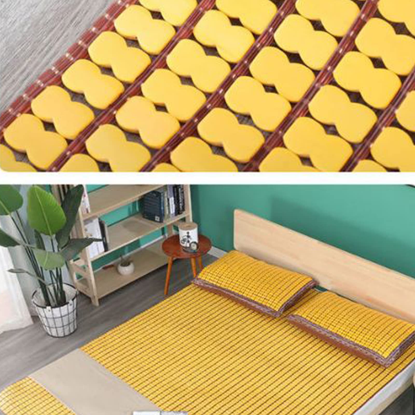 Colchonetas de enfriamiento de Verano, colchoneta de bambú, colchoneta de Cama de enfriamiento, colchón Mahjong Plegable, Cama de enfriamiento de Almohadilla Fresca, Ropa de Cama de Verano,