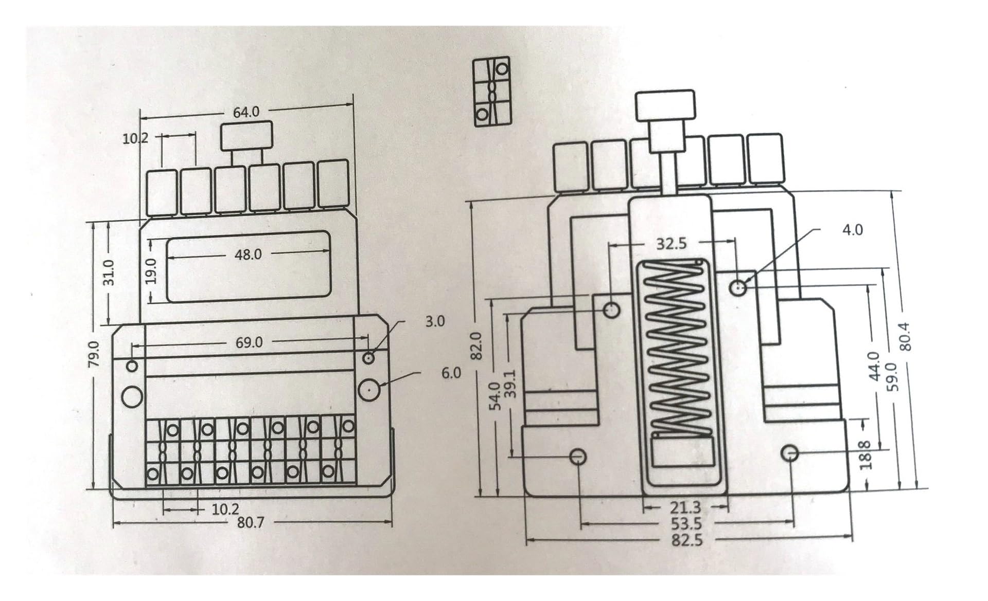 mostków do gitary elektrycznej Akcesoria Do Gitary Elektrycznej Strunnik Do Gitary Elektrycznej 6-strunowy Bezgłowy Mostek Do Gitary Elektrycznej Czarny