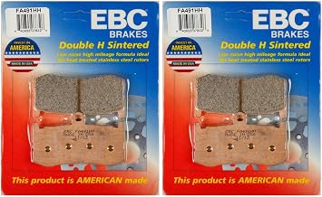 EBC Double-H Sintered Metal Brake Pads FA491HH 2 Packs - Enough 2 Rotors